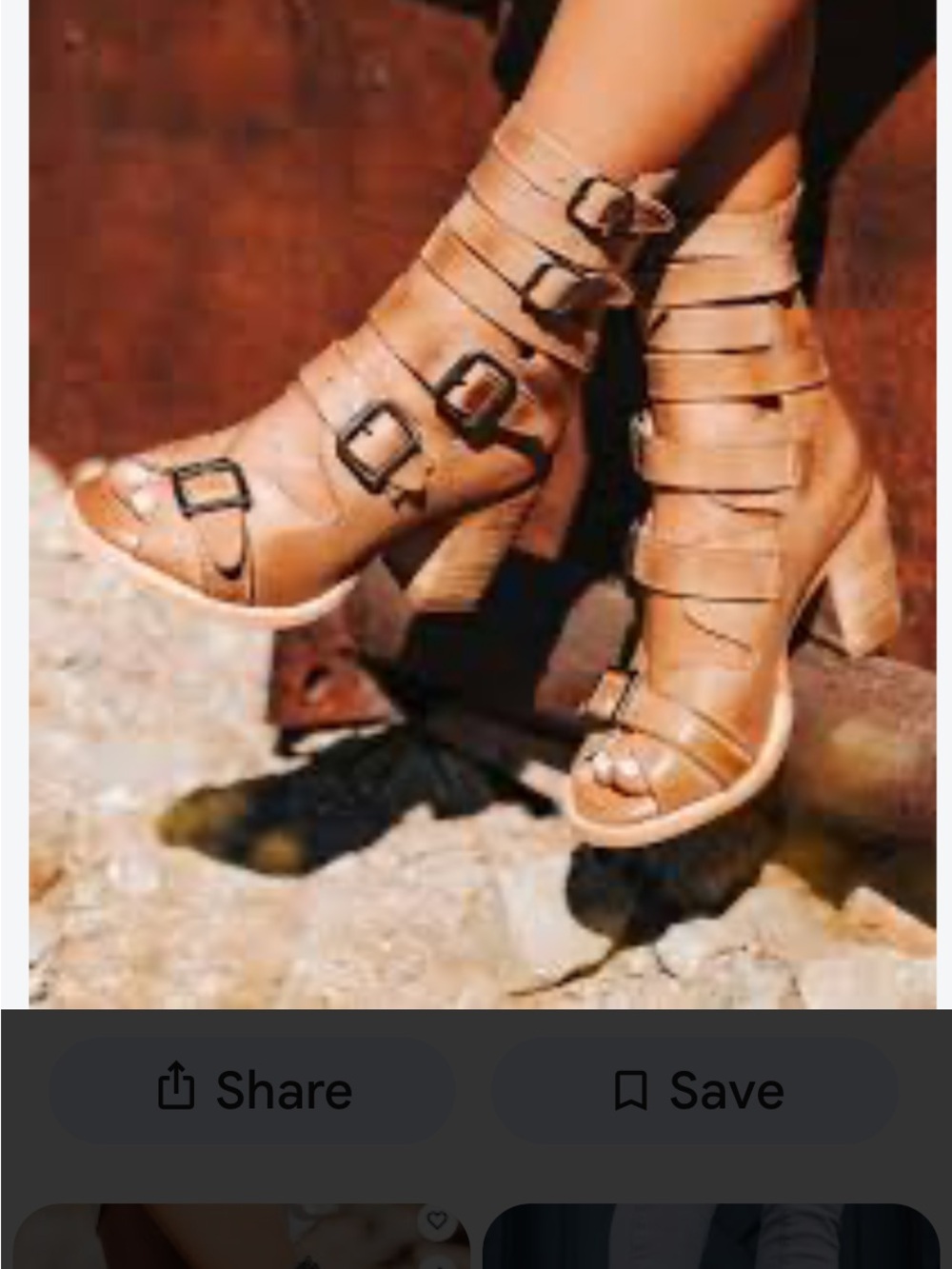 Aldo Tan Strappy Multi-Buckle Block Heel Sandals